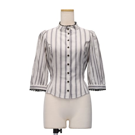[Sheglit] Shegrit clásica blusa/rayas dal azul/negro