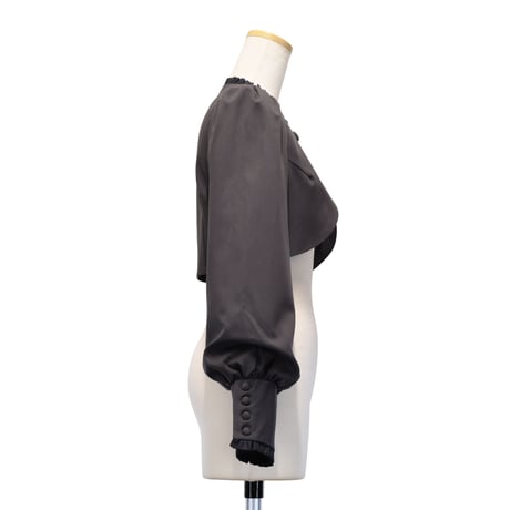 [Sheglit] shegrit frill clásico bolero gris/negro