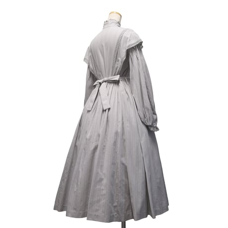 [Sheglit] "Florence" Spitzenkleid grau/schwarz