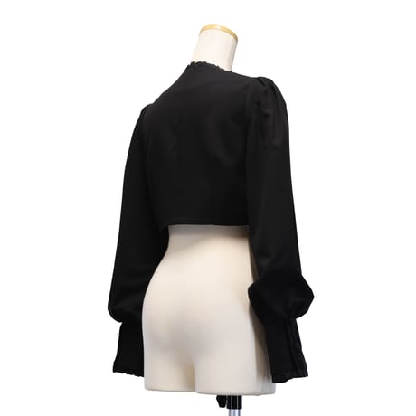 [Sheglit] shegrit frill clásico bolero gris/negro