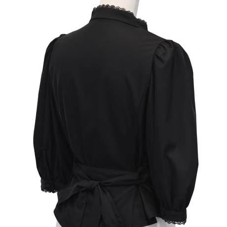 [Sheglit] Sheglit klassische Bluse Bluse Weiß/Schwarz