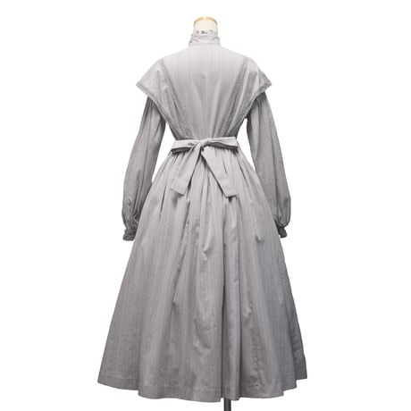 [Sheglit] "Florence" Spitzenkleid grau/schwarz