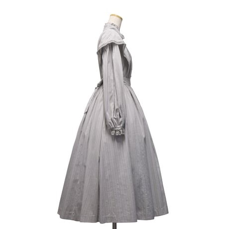 [Sheglit] "Florence" Spitzenkleid grau/schwarz