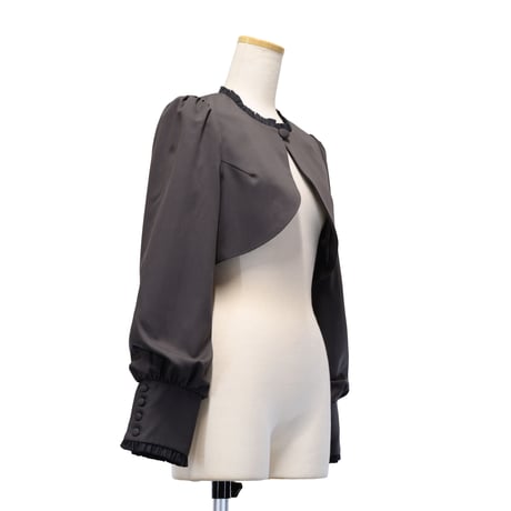 [Sheglit] shegrit frill clásico bolero gris/negro