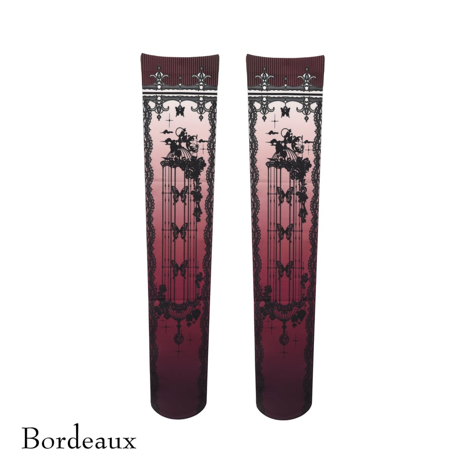 [Sheglit] Caged ulysse sur le genou bordeaux / noir