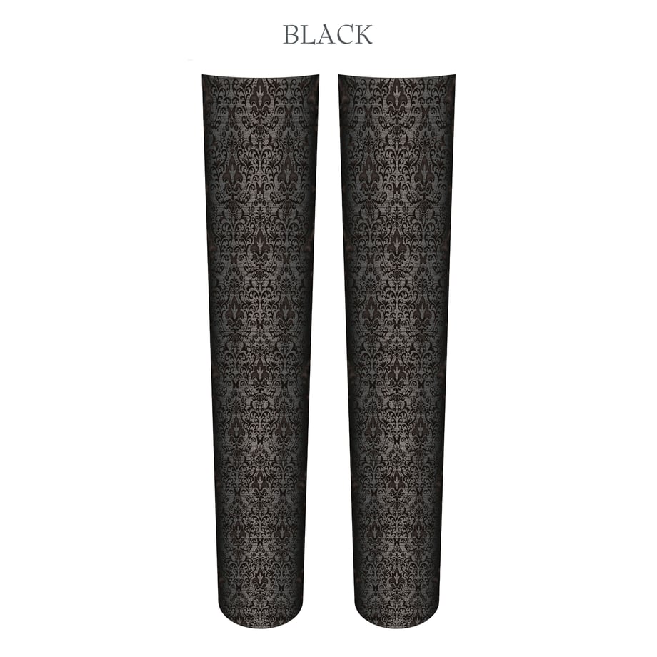 【Sheglit】シェグリット　Obsidian Over Knee　パープル/ブラック