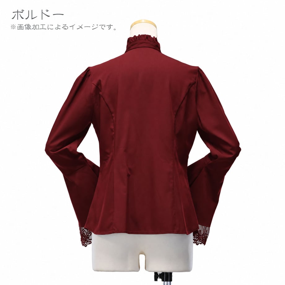 [Sheglit] "Arcana" Classic Blouse White/Purple/Black