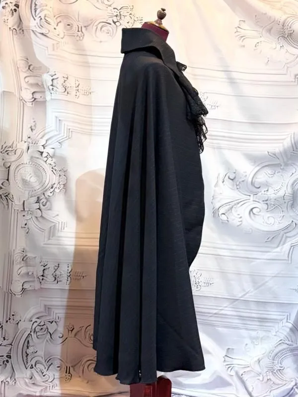 [Marble] Long cloak with Thailand: Black x Red