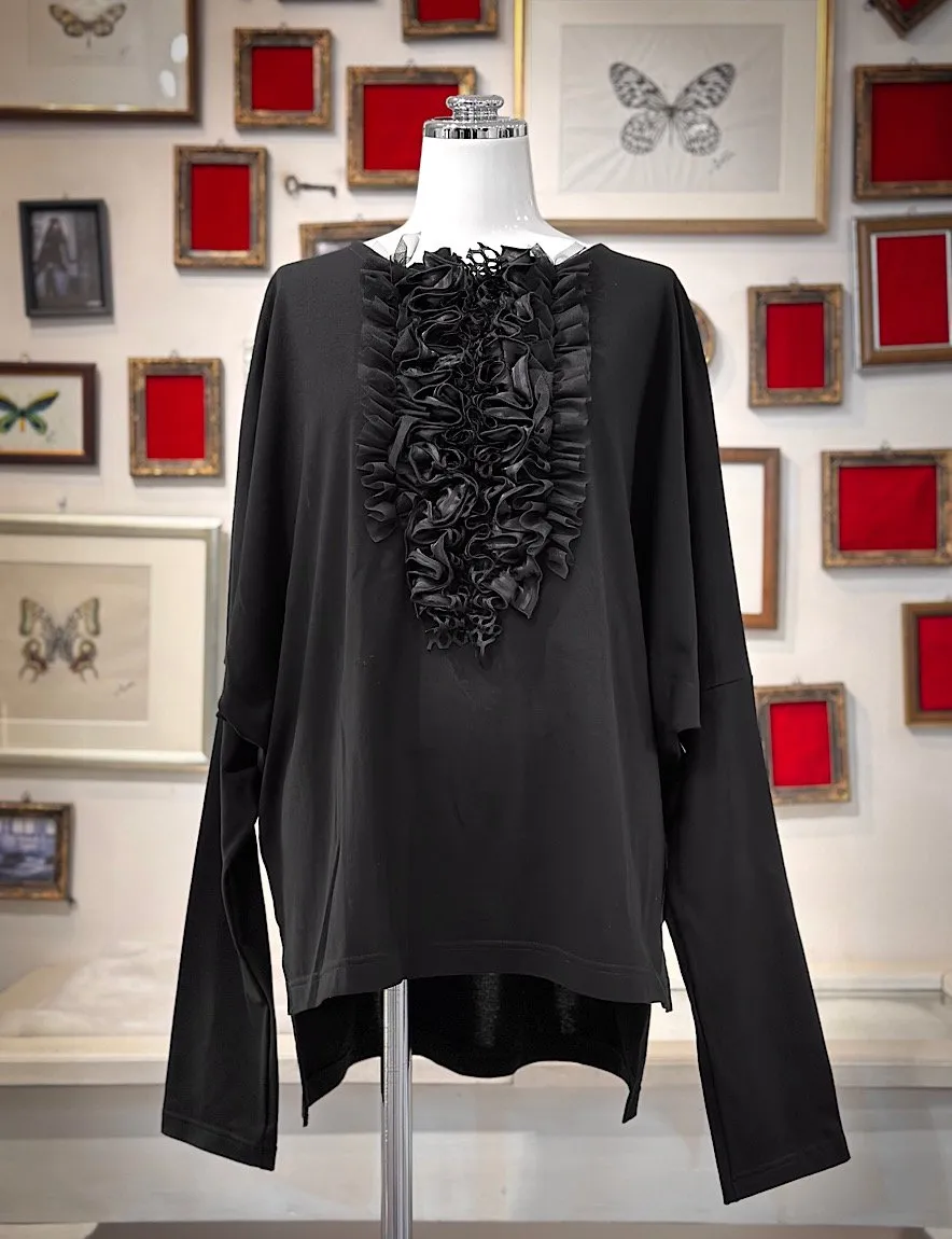 【Na+H】エヌエープラスエイチ　prayerフリルドルマンカットソー