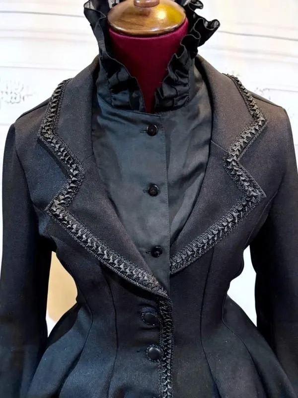 [Marble] Marble Volume with Thai Wind Jacket with Thai: Black ◆ L -LL Size ◆