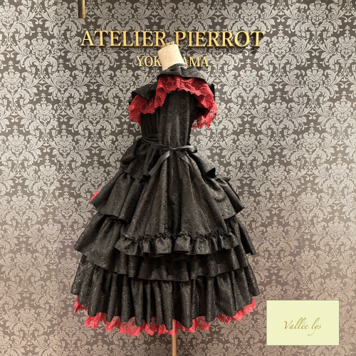 [valléelys]Coquelicot Dress中長提花布　