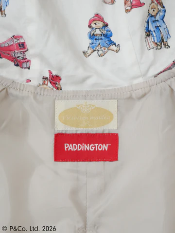 [Victorian Maiden] Victorian Maiden Paddington™ Duffel Cape Beige/Bordeaux/Navy