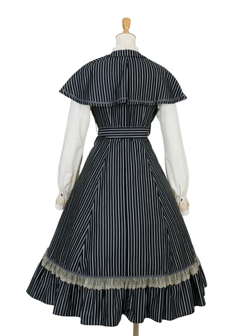 【Victorian maiden】ヴィクトリアンメイデン　★ご予約受付中★ Thick英国レジメンタルローゼンドレス　ボルドー/ネイビー/ブラック