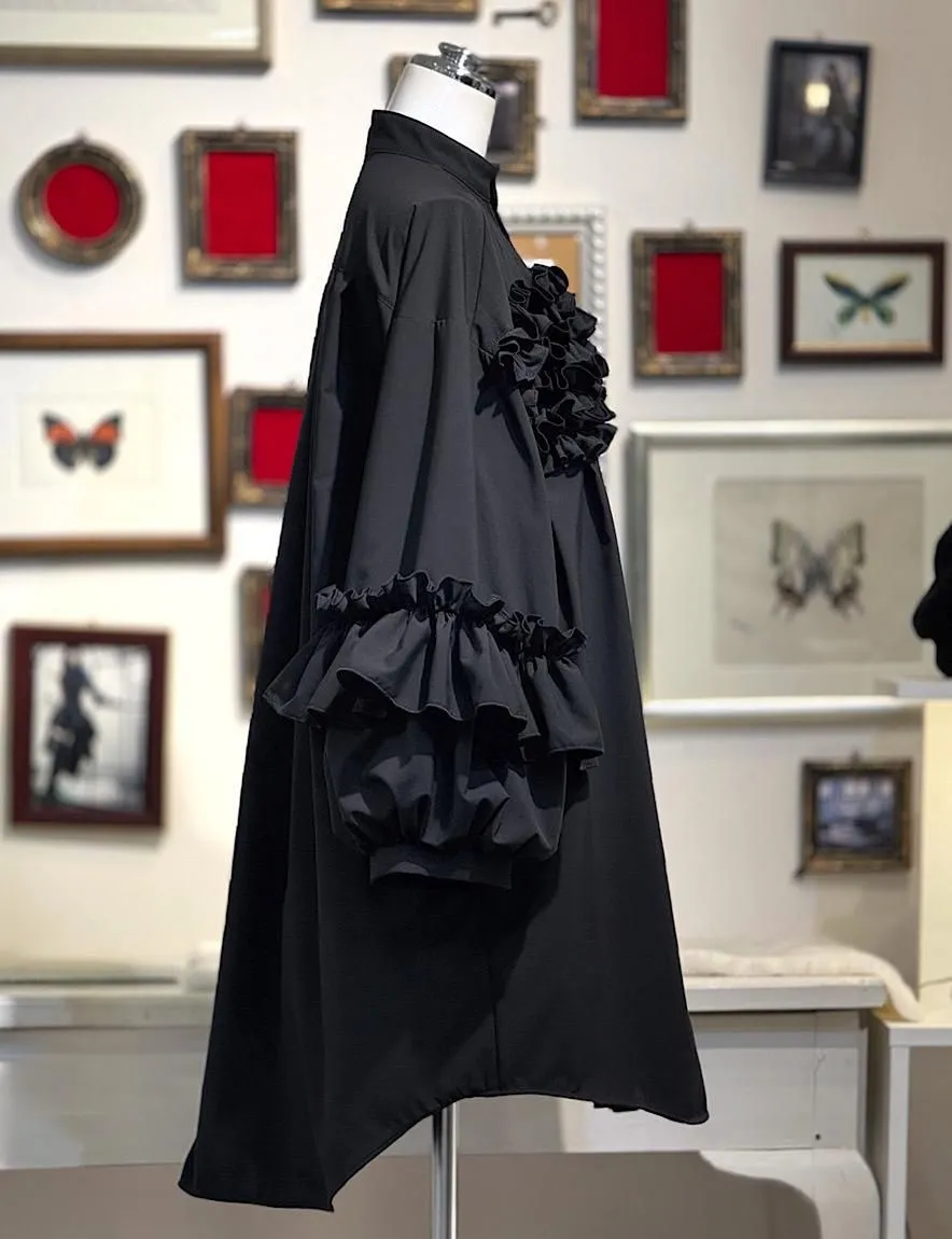 [NA+H] NA PLUS H ● 예약 ● EPEMERAL SHIRS DRESS (검은 색)
