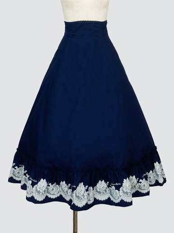 【Victorian maiden】ヴィクトリアンメイデン　★ご予約受付中★ vintageレースプリントバッスルスカート