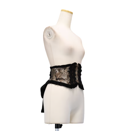 【Sheglit】シェグリット　"Del Fiore"ジャガードコルセット　ボルドー/ブラウン/ブラック