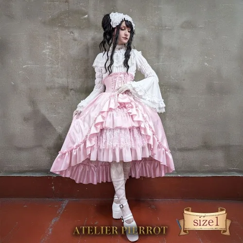 【ATELIER PIERROT】 요정 레이스 코르셋 스커트 크기 1★3 월 토요일, 일요일 및 공휴일은 15% 할인입니다★