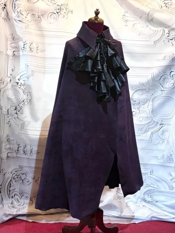 [Marble] Long cloak with Thailand: Black x Red