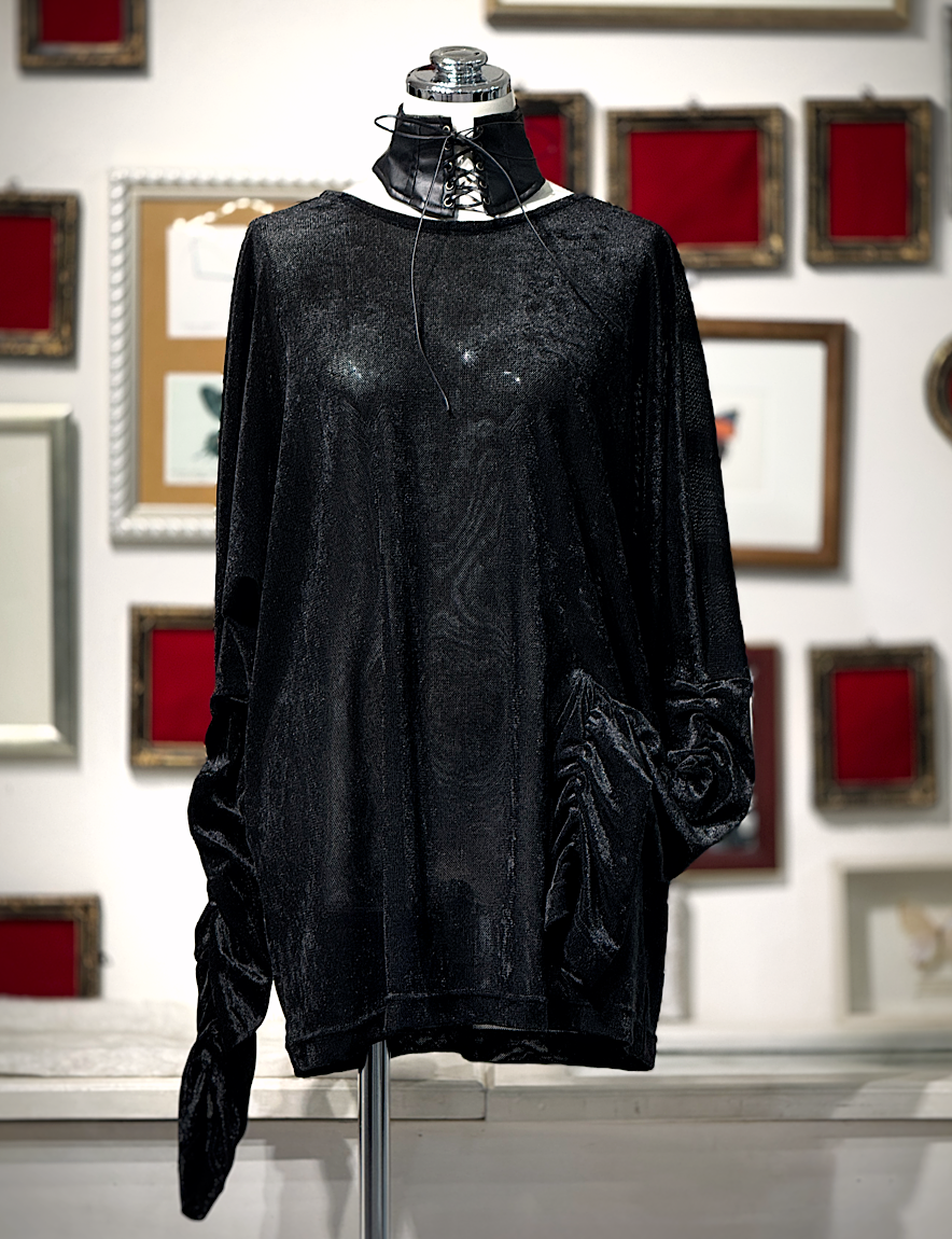 【Na+H】エヌエープラスエイチ　mirrorネットカットソー　