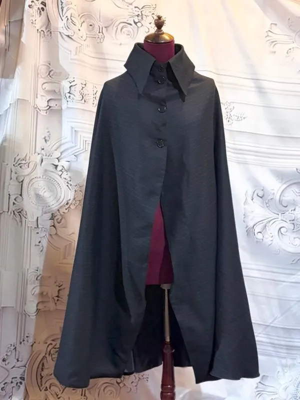 [Marble] Long cloak with Thailand: Black x Red