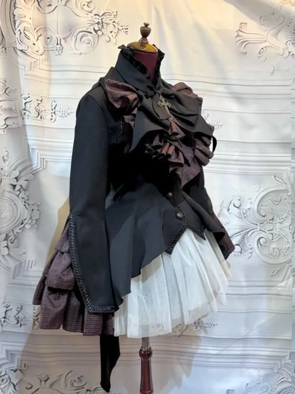 [Marble] Marble Volume with Thai Wind Jacket with Thai: Black ◆ L -LL Size ◆