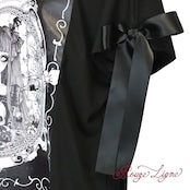 【Rouge Ligne】　リボンTシャツワンピース　「晩餐」