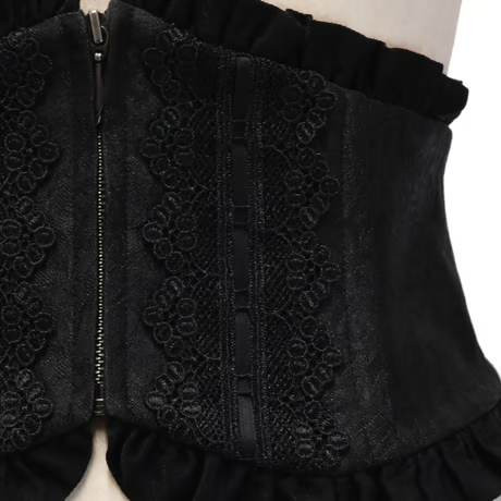 【Sheglit】シェグリット　"Del Fiore"ジャガードコルセット　ボルドー/ブラウン/ブラック
