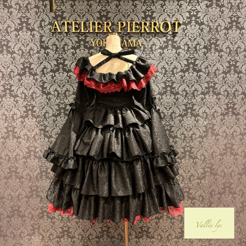 [valléelys]Coquelicot Dress中長提花布　