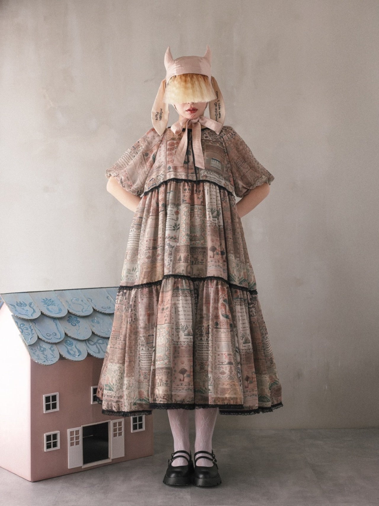 【microcosm】マイクロコズム　「HOUSE」ティアードドレス