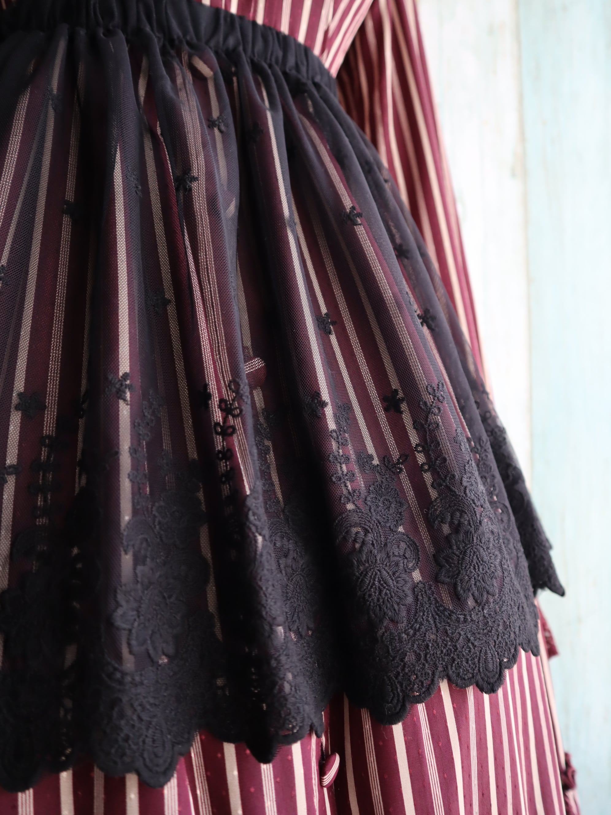 【Morun×Muuna Stoik】モランムーナストイック　カフェエプロン　黒★ウィンターセール2月23日まで★