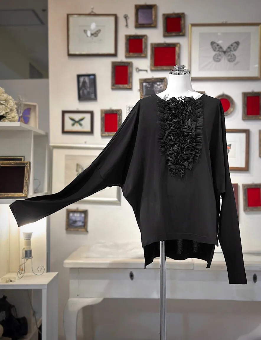 【Na+H】エヌエープラスエイチ　prayerフリルドルマンカットソー