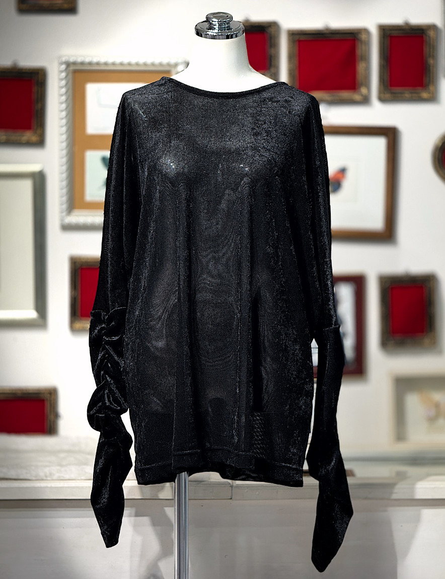 【Na+H】エヌエープラスエイチ　mirrorネットカットソー　