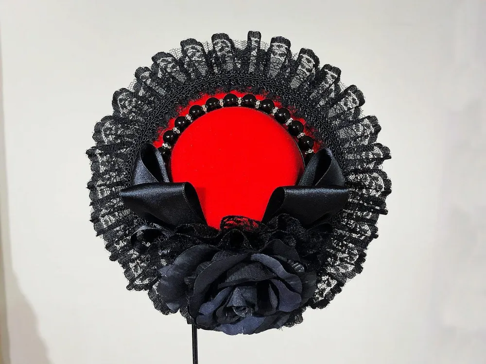 [Estrellas] Estrellas Original Mini Hat/Red X Black