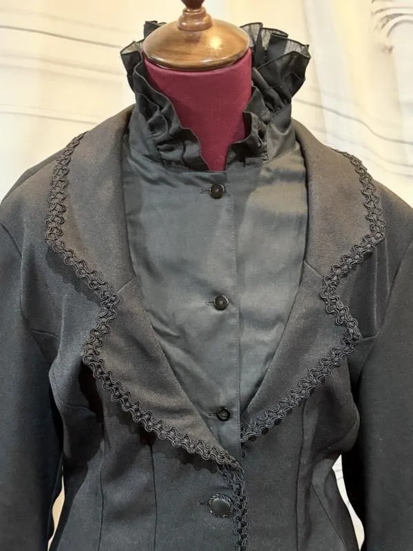 [Mármol] Volumen de mármol con chaqueta de viento tailandés con tailandés: negro ◆ tamaño l -ll ◆