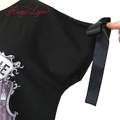 【Rouge Ligne】　リボンTシャツワンピース　「晩餐」
