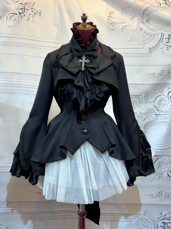 [Marble] Marble Volume with Thai Wind Jacket with Thai: Black ◆ L -LL Size ◆