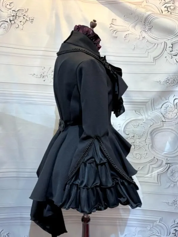 [Marble] Marble Volume with Thai Wind Jacket with Thai: Black ◆ L -LL Size ◆