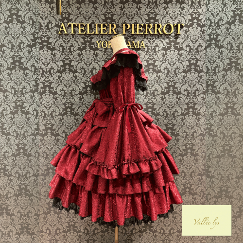 [valléelys]Coquelicot Dress中長提花布　