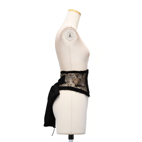 【Sheglit】シェグリット　"Del Fiore"ジャガードコルセット　ボルドー/ブラウン/ブラック