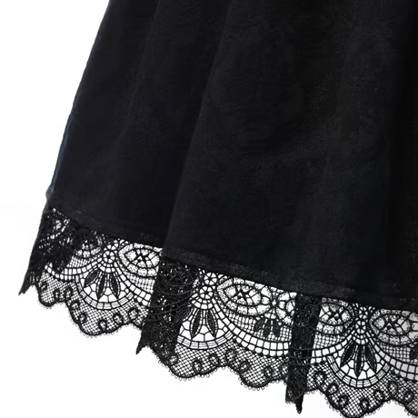 【Sheglit】シェグリット　"Victorian"タックスカート　グレー/ネイビー/ブラック