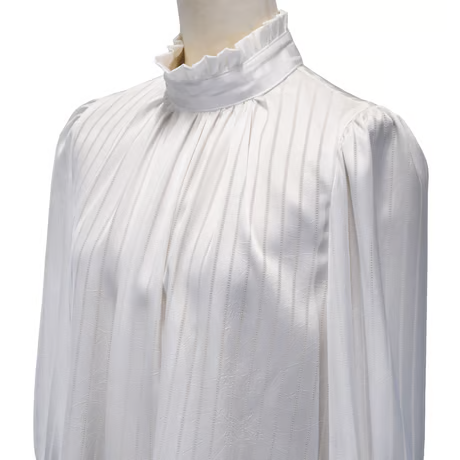 [Sheglit] Gestreifte JQ-Bluse von SheglitWhite/Bordeaux/beige/Black