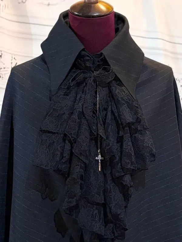 [Marble] Long cloak with Thailand: Black x Red