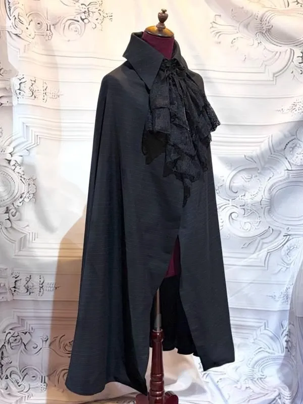 [Marble] Long cloak with Thailand: Black x Red
