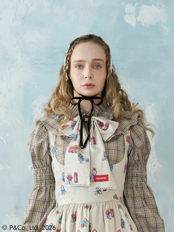 【Victorian maiden】ヴィクトリアンメイデン　Paddington™ BIGリボンヘアクリップ　ホワイト/ベージュ