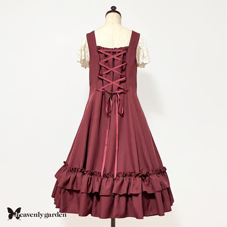 【heavenly garden 】ヘヴンリィ ガーデン　グレースプリンセスラインドレス・ボルドー