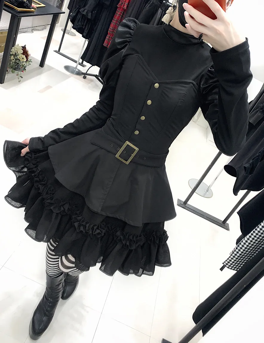 【Na+H】エヌエープラスエイチ　licパフスリーブカットソー