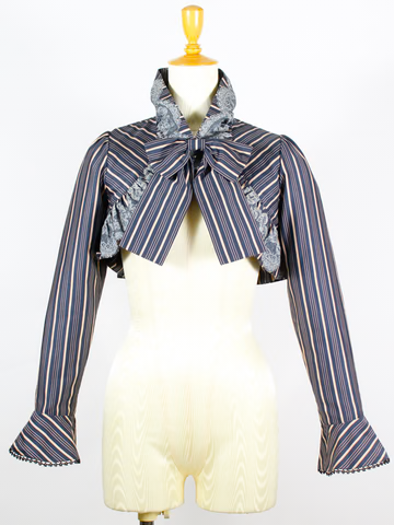 [Doncella victoriana] Régimen de encaje vintage Elizabeth Bolero Té de leche beige/verde/Burdeos/carbón de carbón