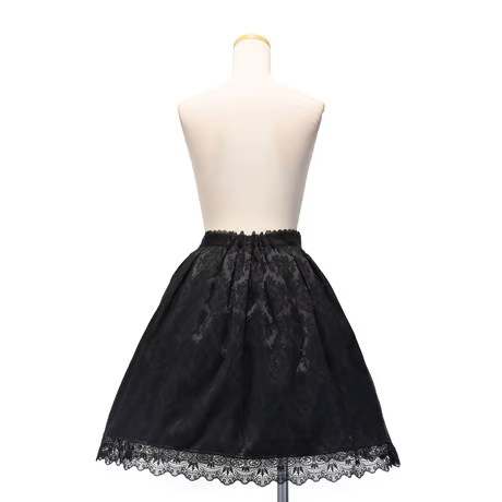 【Sheglit】シェグリット　"Victorian"タックスカート　グレー/ネイビー/ブラック