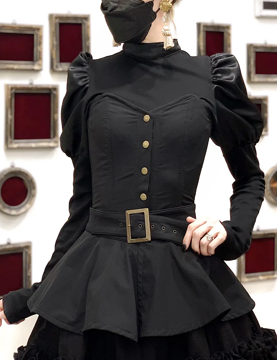 【Na+H】エヌエープラスエイチ　licパフスリーブカットソー