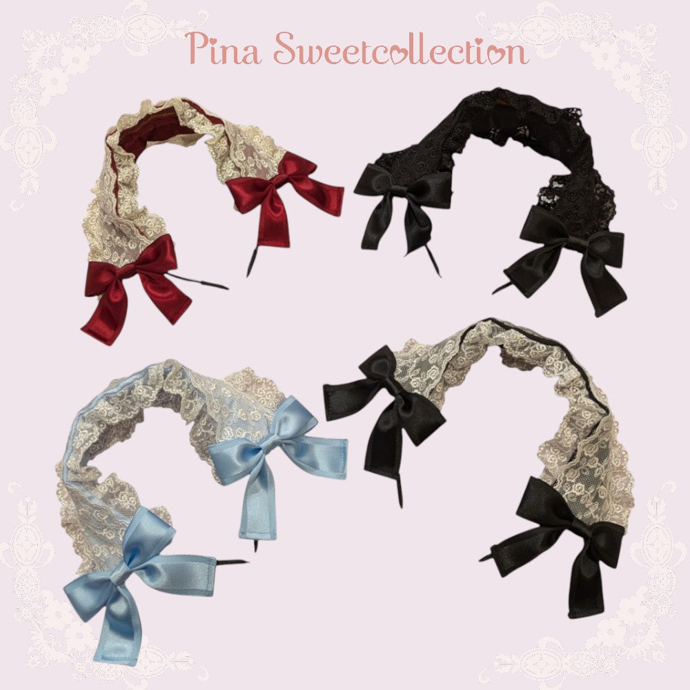 [Pina sweet collection] Pina Sweet Collection Rose Arch Headband Wine/Saxophone/Black×Off/Black×Black